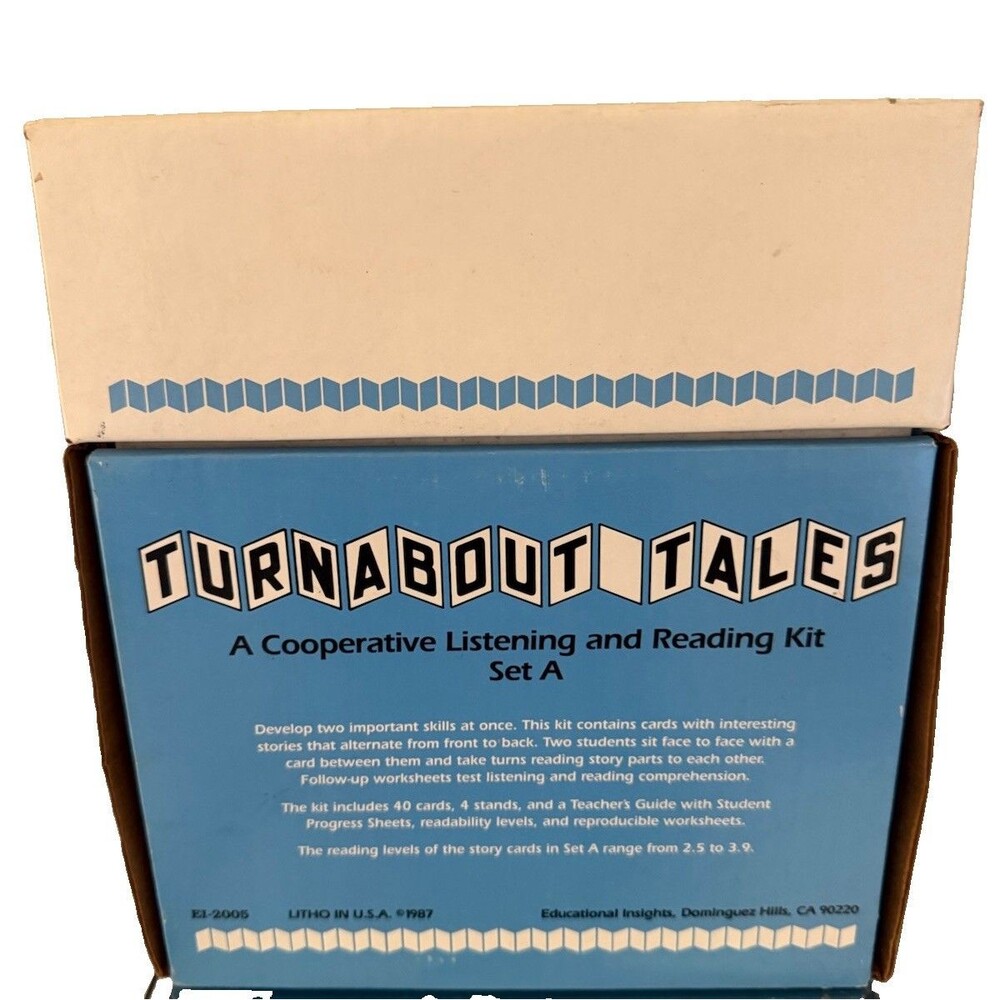 Turnabout Tales Set Cooperative Reading Kit Educational Homeschool Vintage 80s